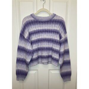 Divided | Women’s Size Small | Cropped Ombre‎ Stripe Sweater